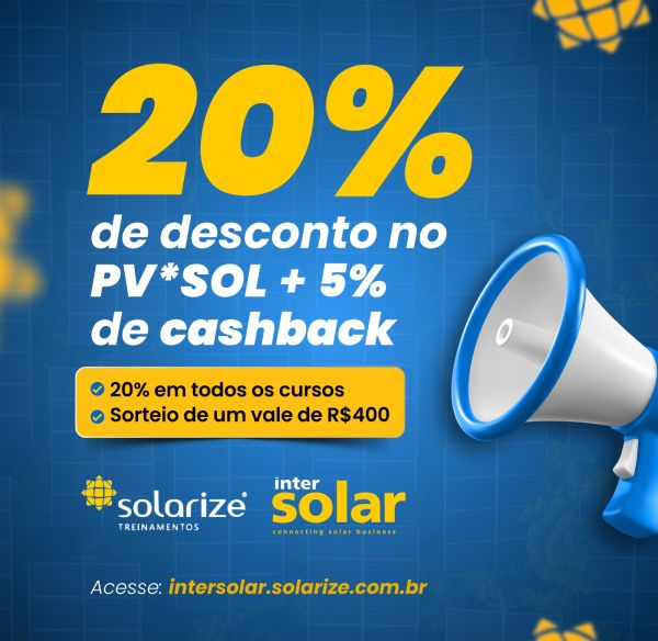 software fotovoltaico PVSOL desconto Intersolar Solarize cursos