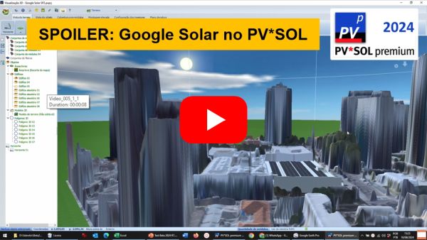 Spoiler Google Solar no PVSol